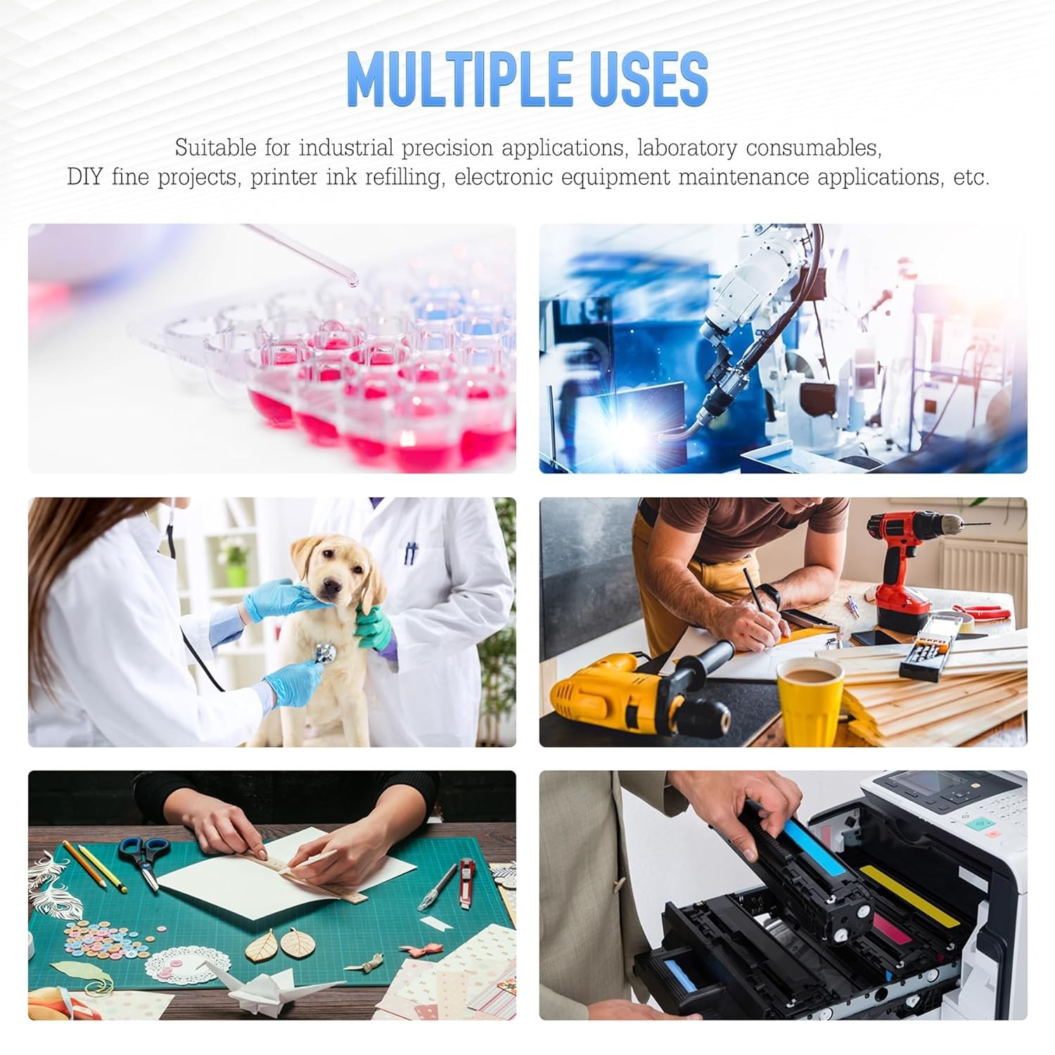 21G 1 Inch Disposable Needle with Cap Lab Luer Lock Dispensing Needles Accessori