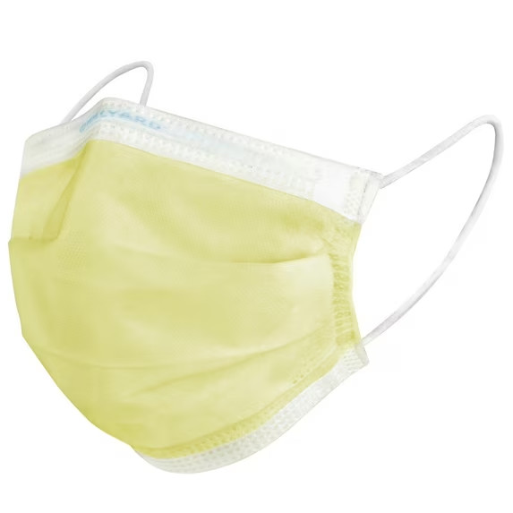 *500-Pieces* Halyard Procedure Face Mask With So Soft Earloop Yellow 47117