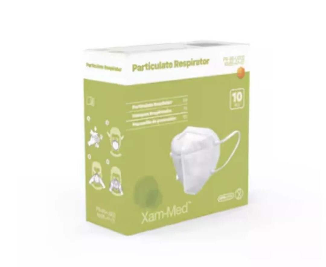 950 Total Xam-Med 10-Pack Disposable PR-95-U002- PFE≥95% Particulate Masks-95 ct