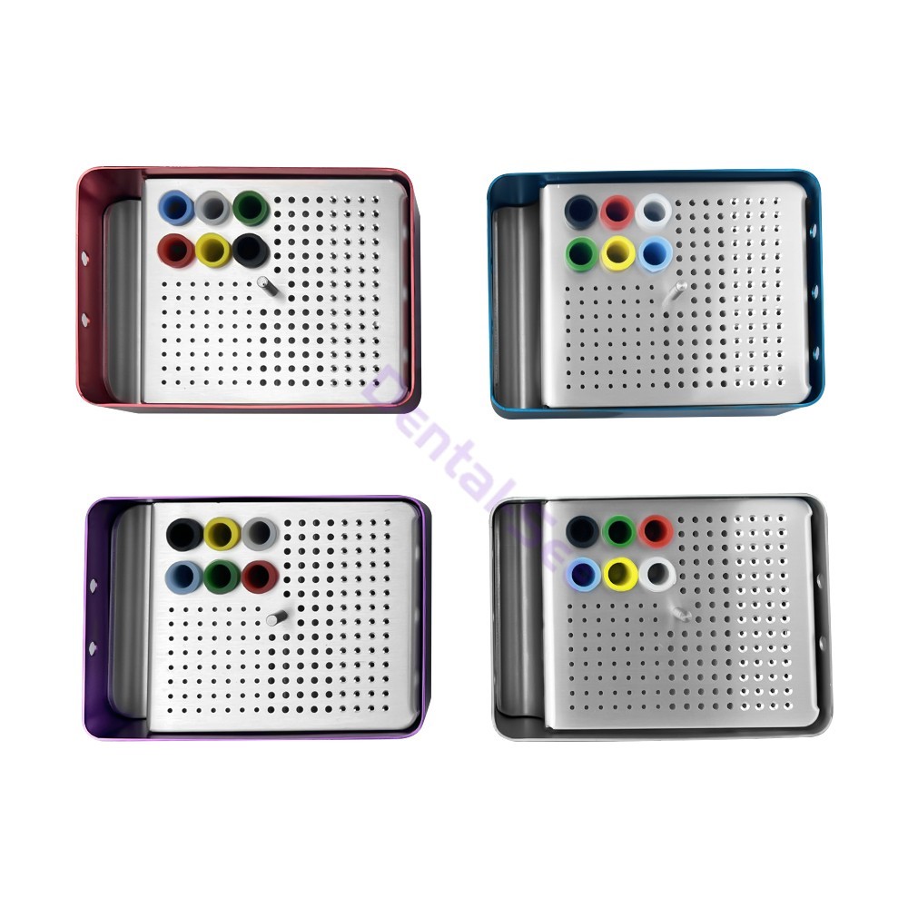 180 Holes Dental Endo Box FG Files Bur Holder Autoclave Disinfection Box ﻿