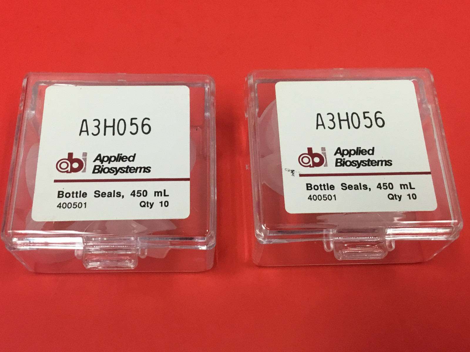Applied Biosystems – P/N: A3H056 – Bottle Seals, 450 mL – Qty (20) – NEW
