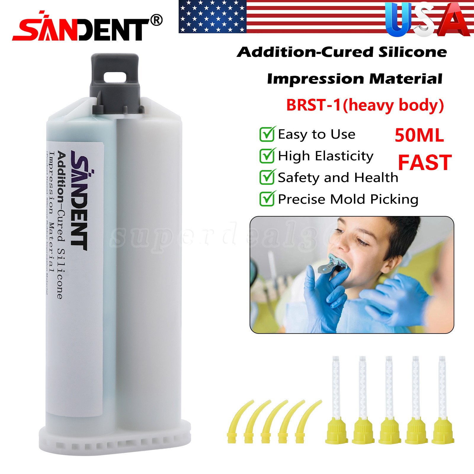 USA Dental Fiber Post Screw Thread Quartz Resin Post + Drills Yabangbang New