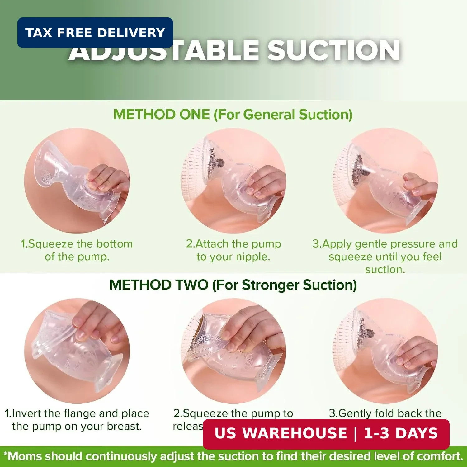 Haakaa Manual Breast Pump with Base 4 Fl Oz/100ml+Lid