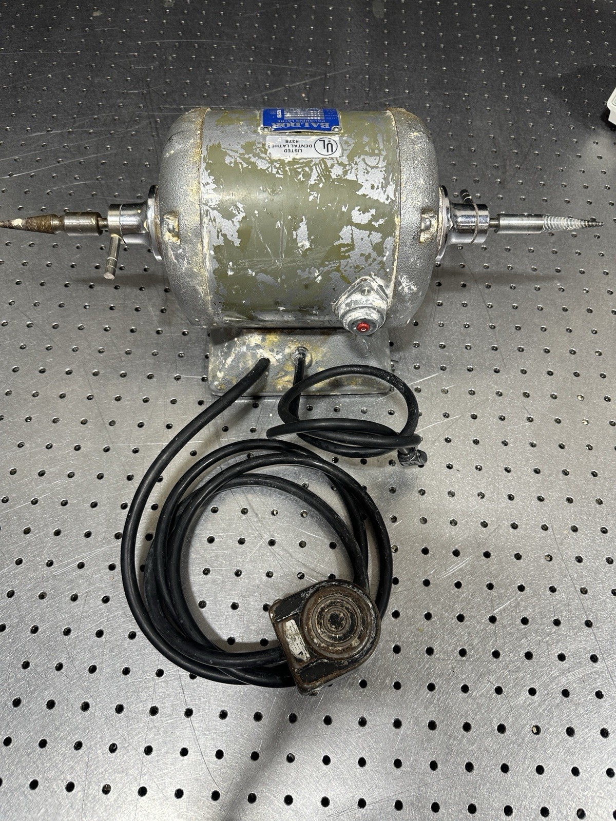 Baldor Polishing Lathe 353T Dental Laboratory Dual Speed 115V 1/4 HP