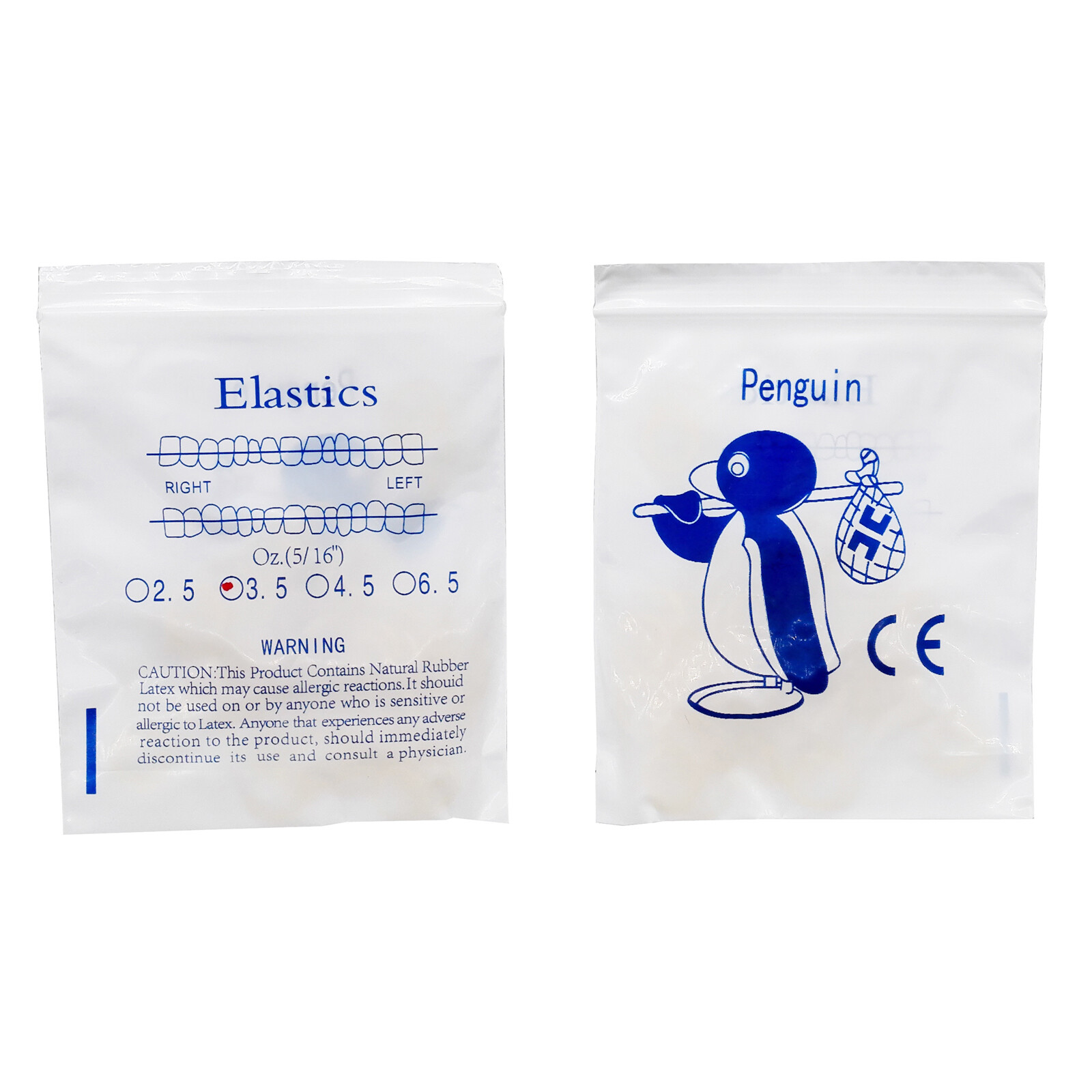5000pcs Dental Ortho Elastic Rubber Bands 3.5/5.0/6.5 OZ Latex Braces Zoo Pack