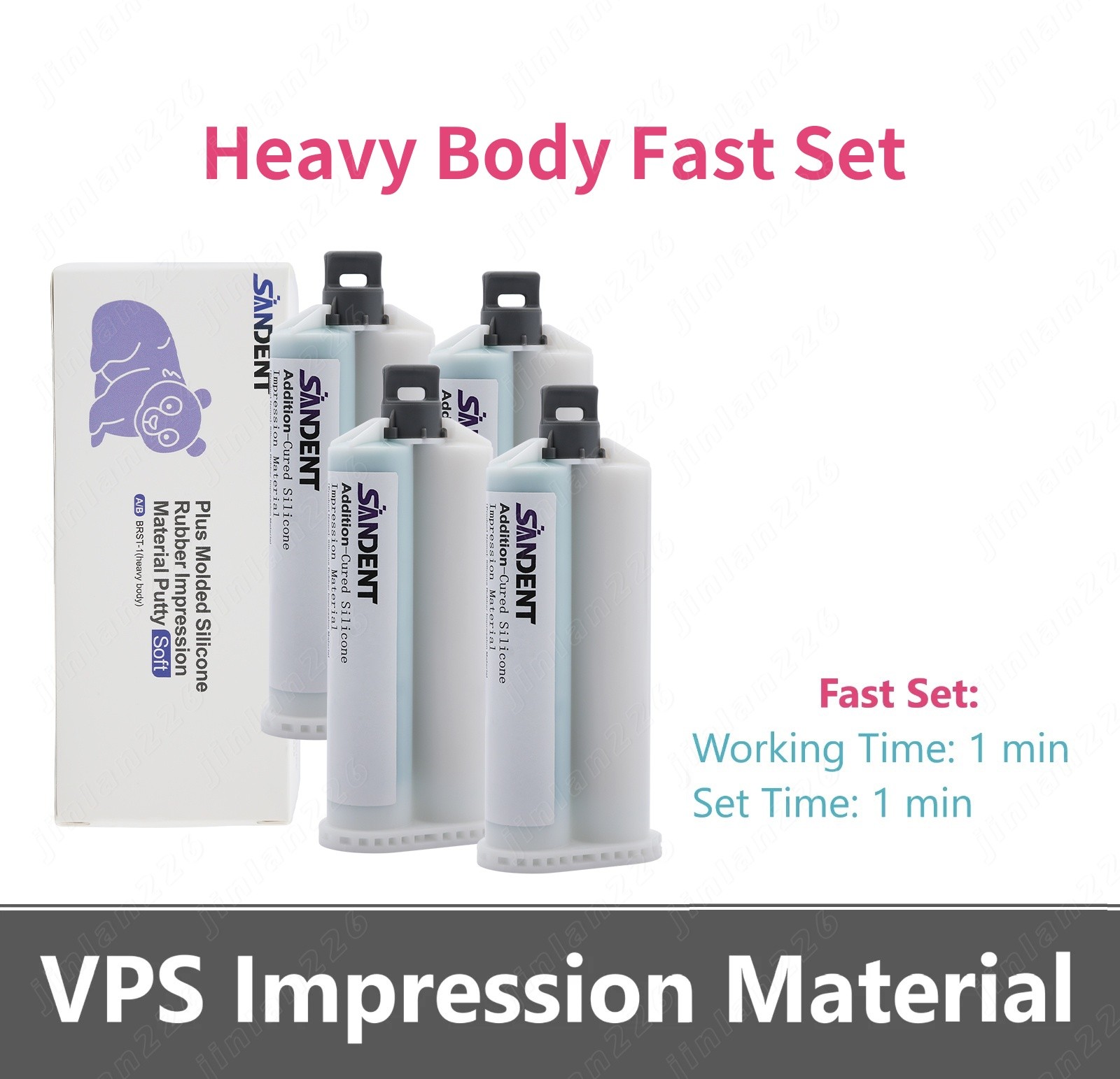 Dental Impression Material Light/Medium/Heavy Body Fast Set USA