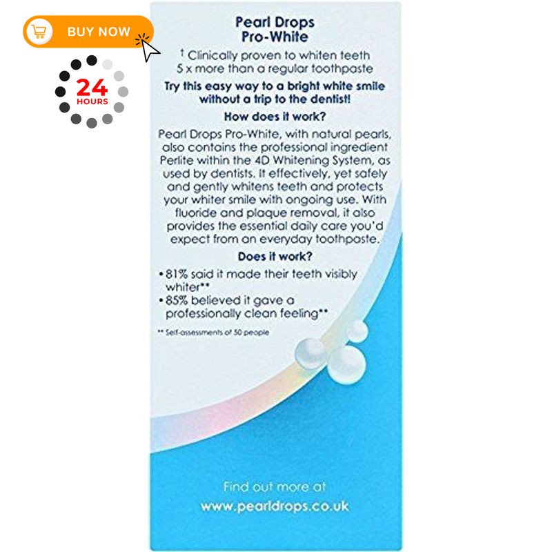 Pearl Drops Daily Pro-White Intensive Whitening Tooth 1 Count (Pack of 1)