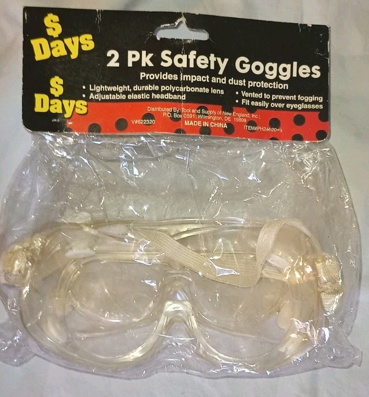 20 Masks Honeywell N95 DC300N95B & 1 Plastic Filters Face Mask NIOSH-2 Goggles