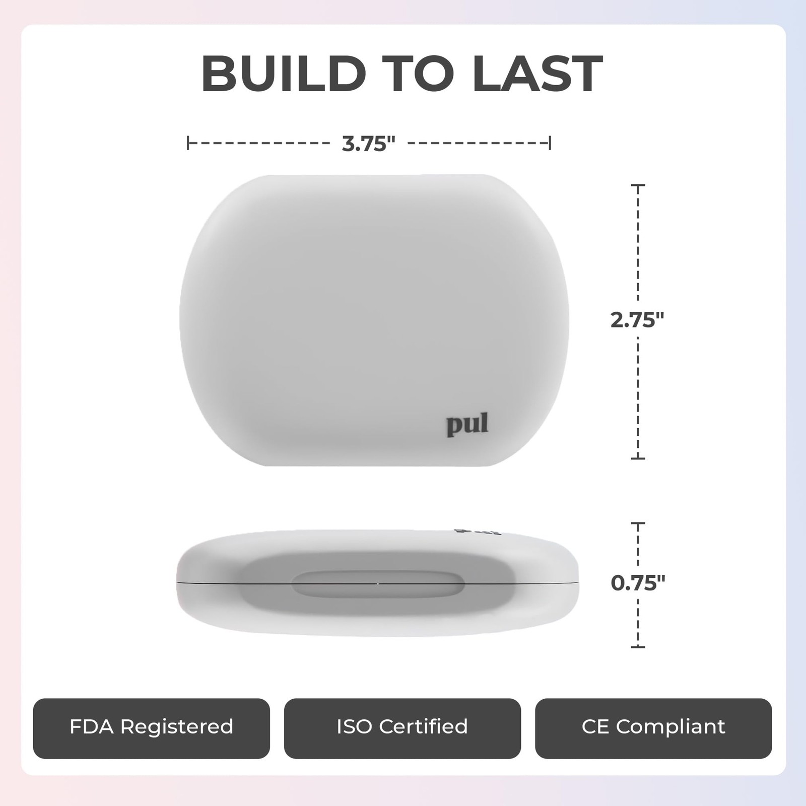 PUL Retainer Case for Invisalign & Clear Aligners – 1 Count (Pack of 1), Gray