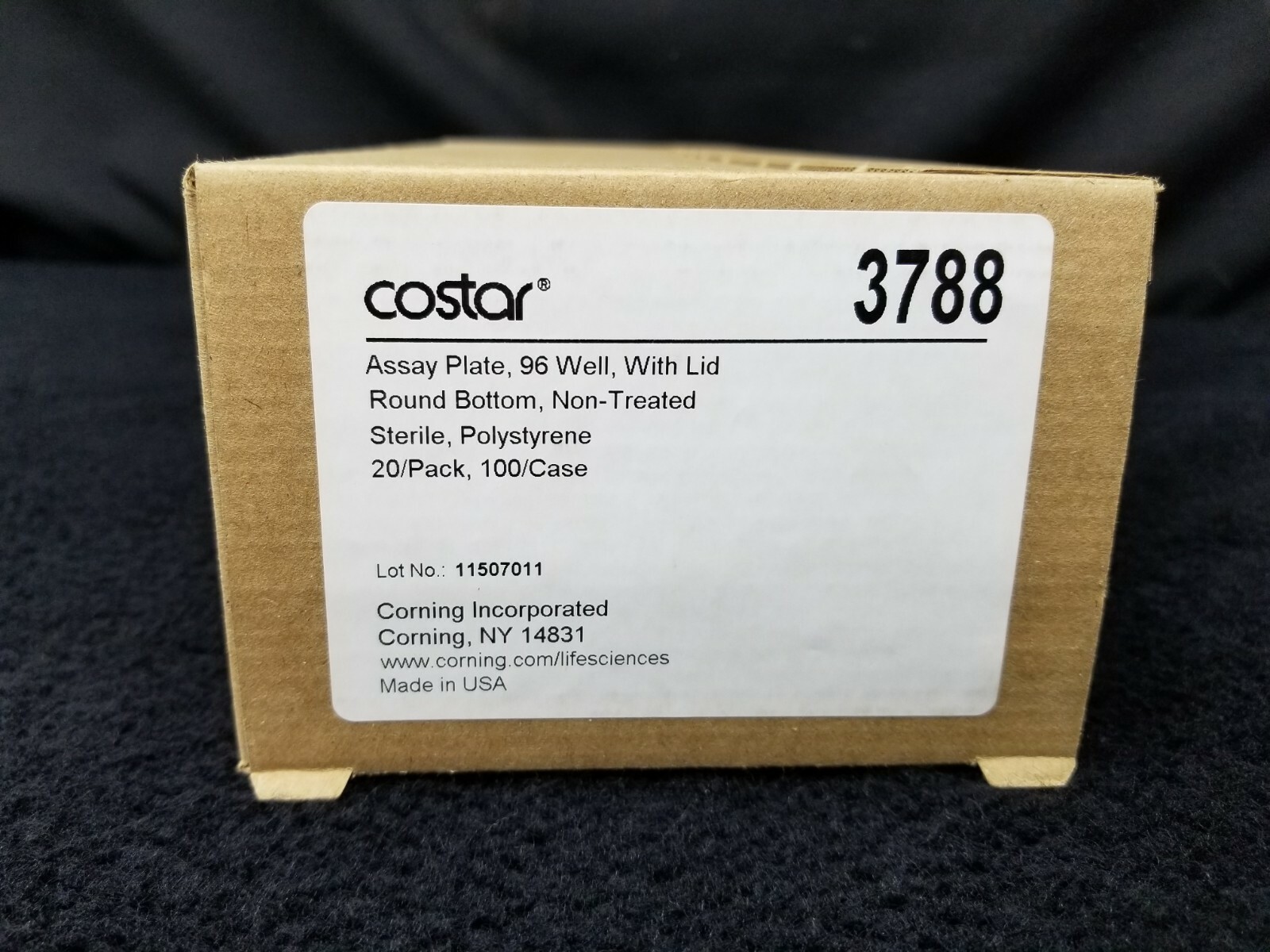 Lot of 53x Corning Costar 3788 Clear Polystyrene 96-Well Microplates