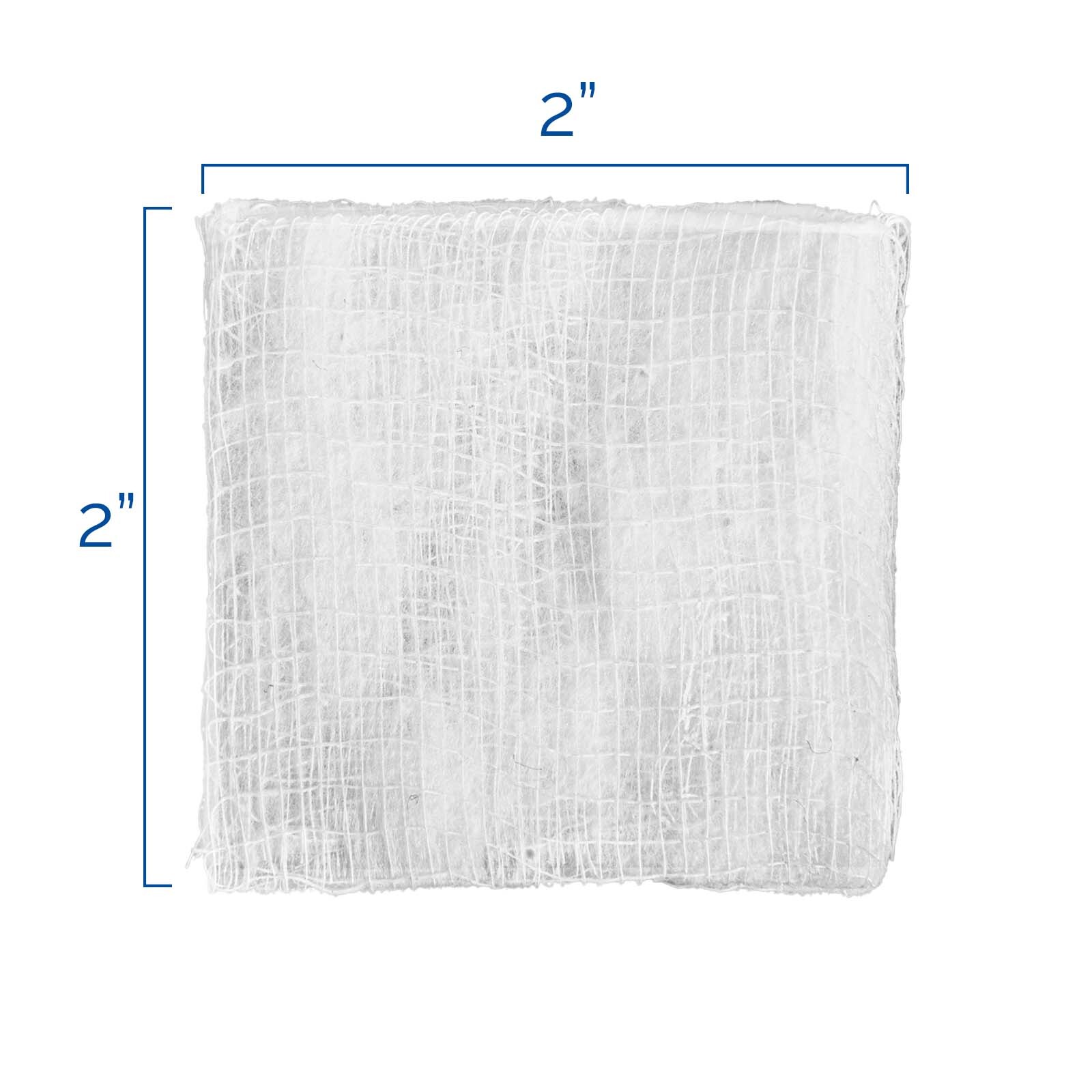 JMU Disposable Cotton Filled Sponge Medical Cotton Gauze Pads 8-Ply 2″X2″