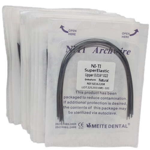 10 Packs Dental Orthodontic Super Elastic Niti Arch Wires Rectangular Natural