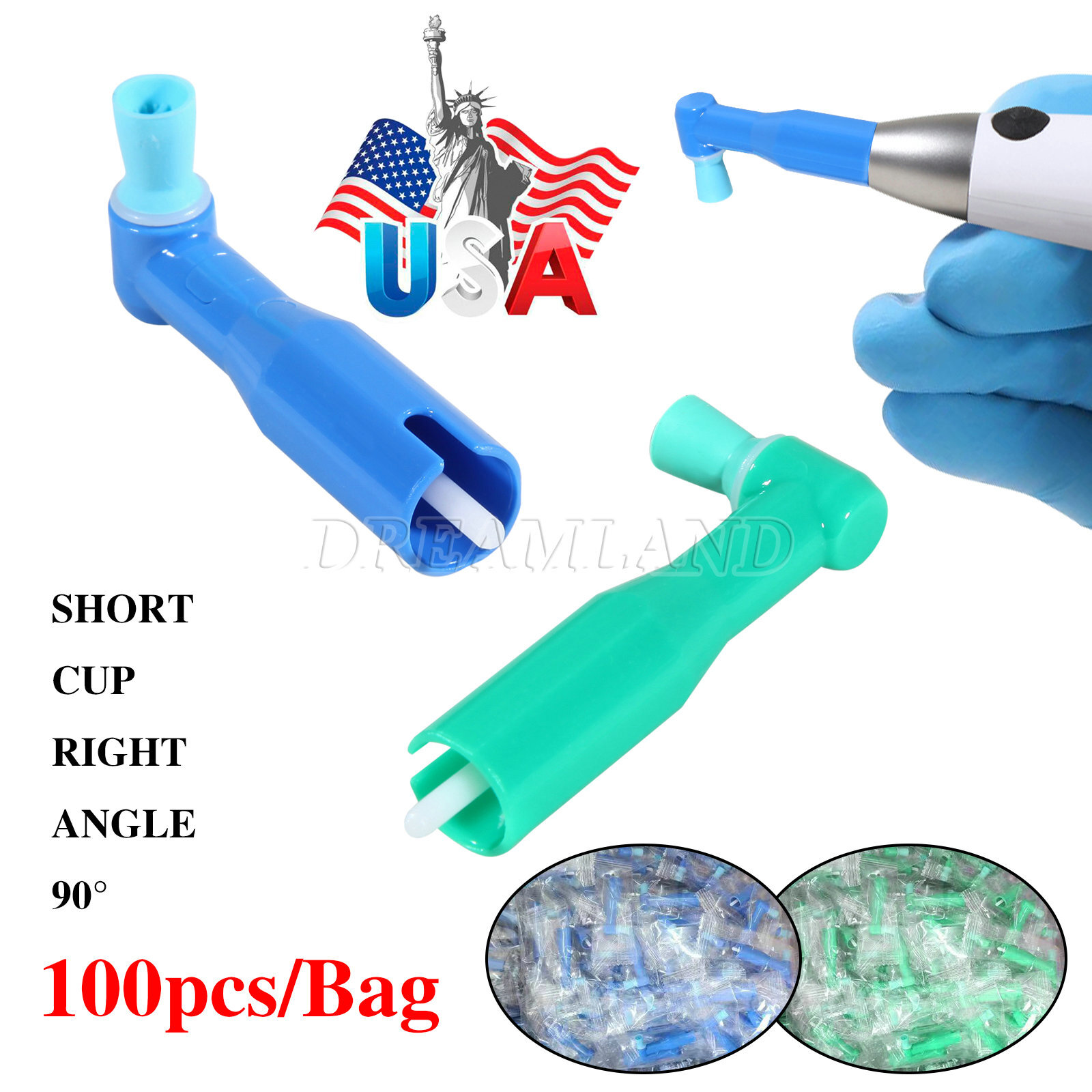 Dental Hygiene Prophy Handpiece Air Motor 4 holes Straight Nose Cone All-Types