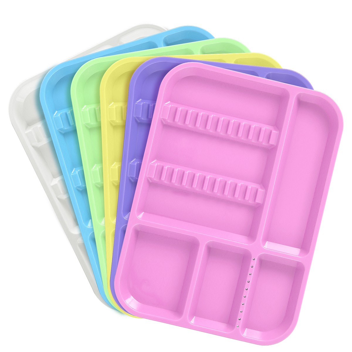 Dental Medical Autoclavable Plastic Trays Instrument Divided Separate Setup Tray
