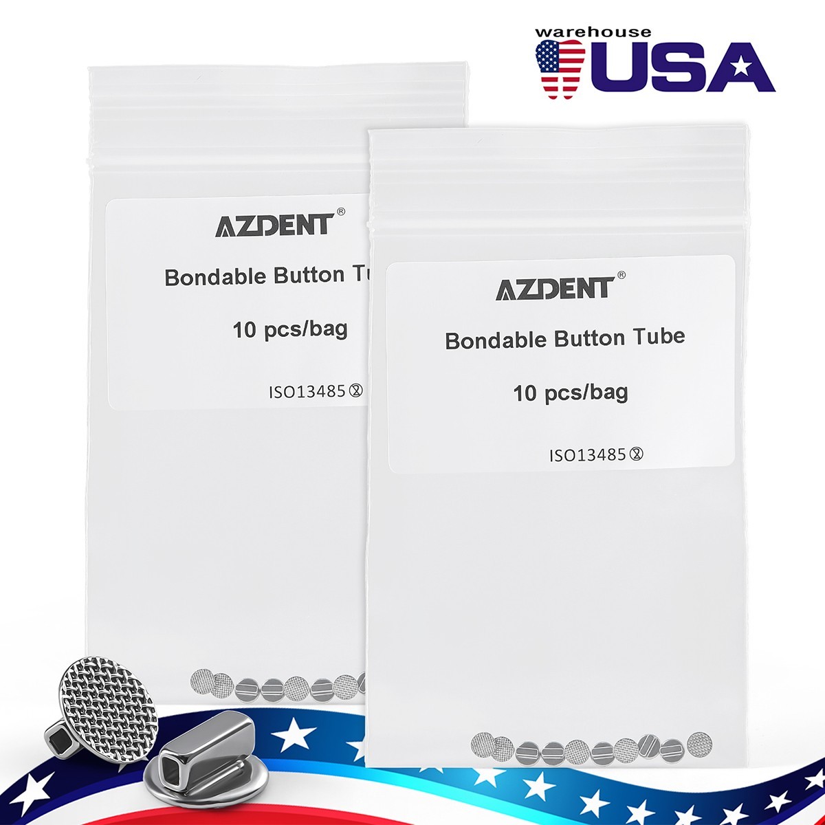 10pzas/ Retenedor Lingual de Ortodoncia Dental Férulas de Unión con Marca AZDENT