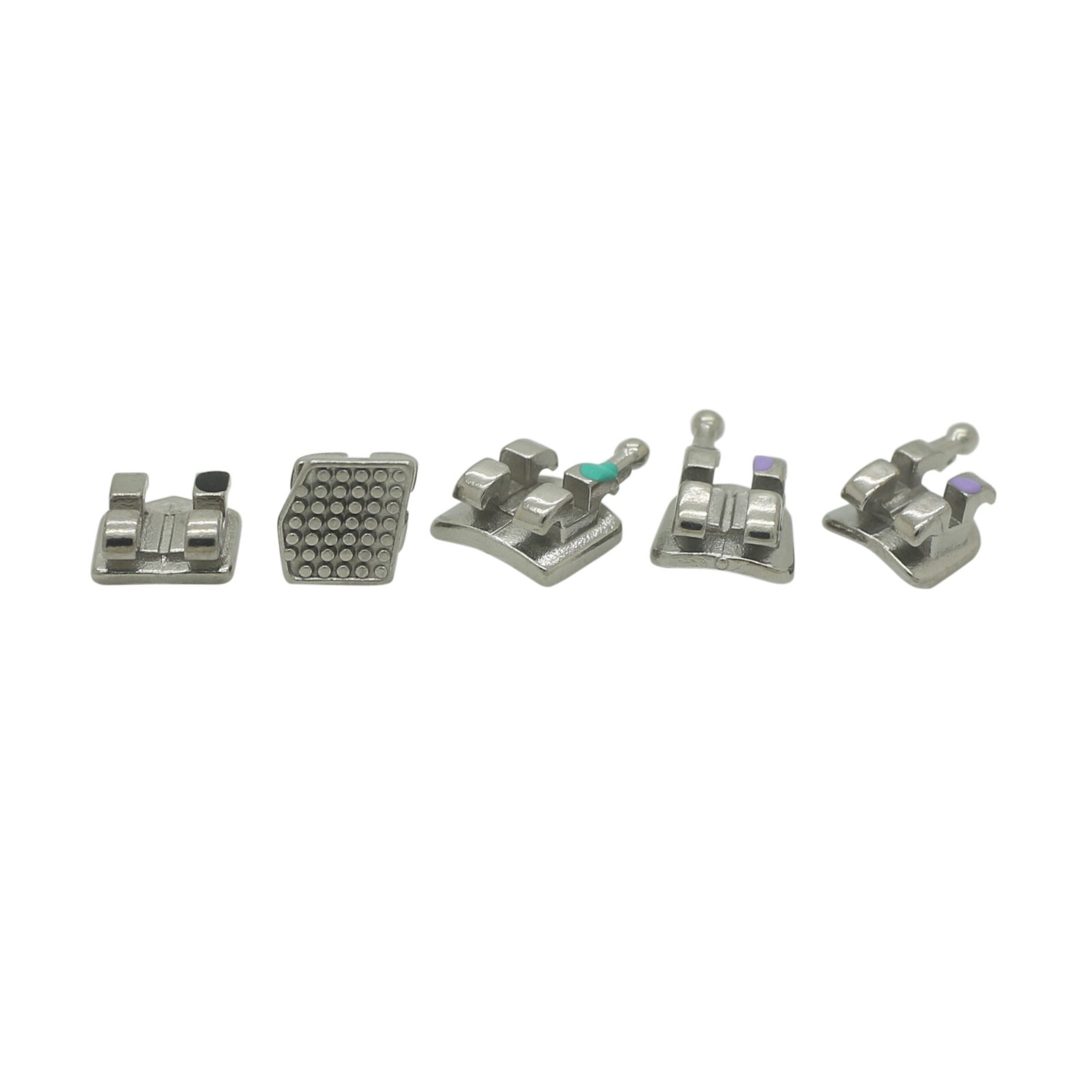 Orthodontic Dental Brackets Brace Mini Roth MBT 018 022 Slot 345 Hooks Metal MIM