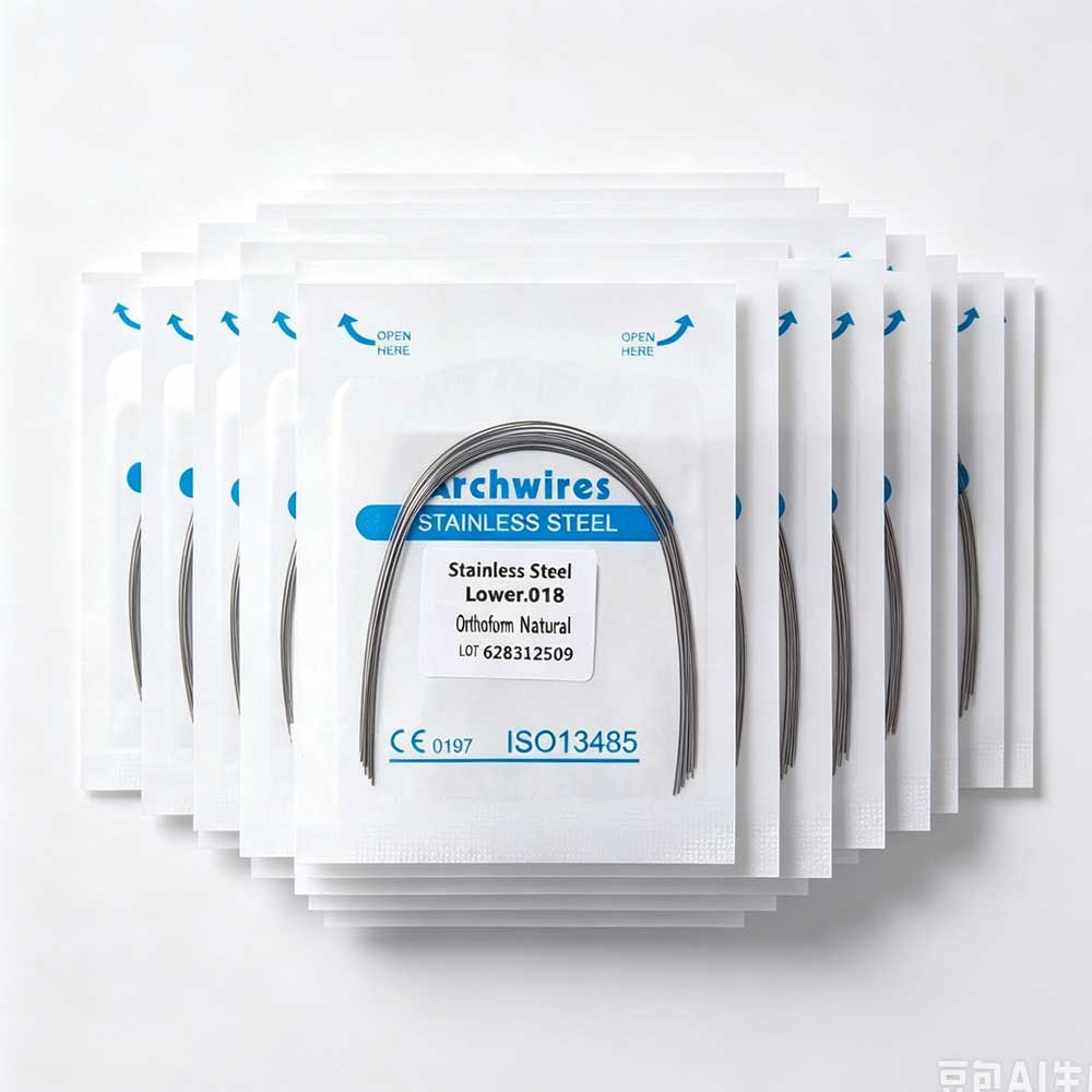 10pcs/pack Dental Orthodontic Form Arch wire Stainless Steel S.S Round Natural