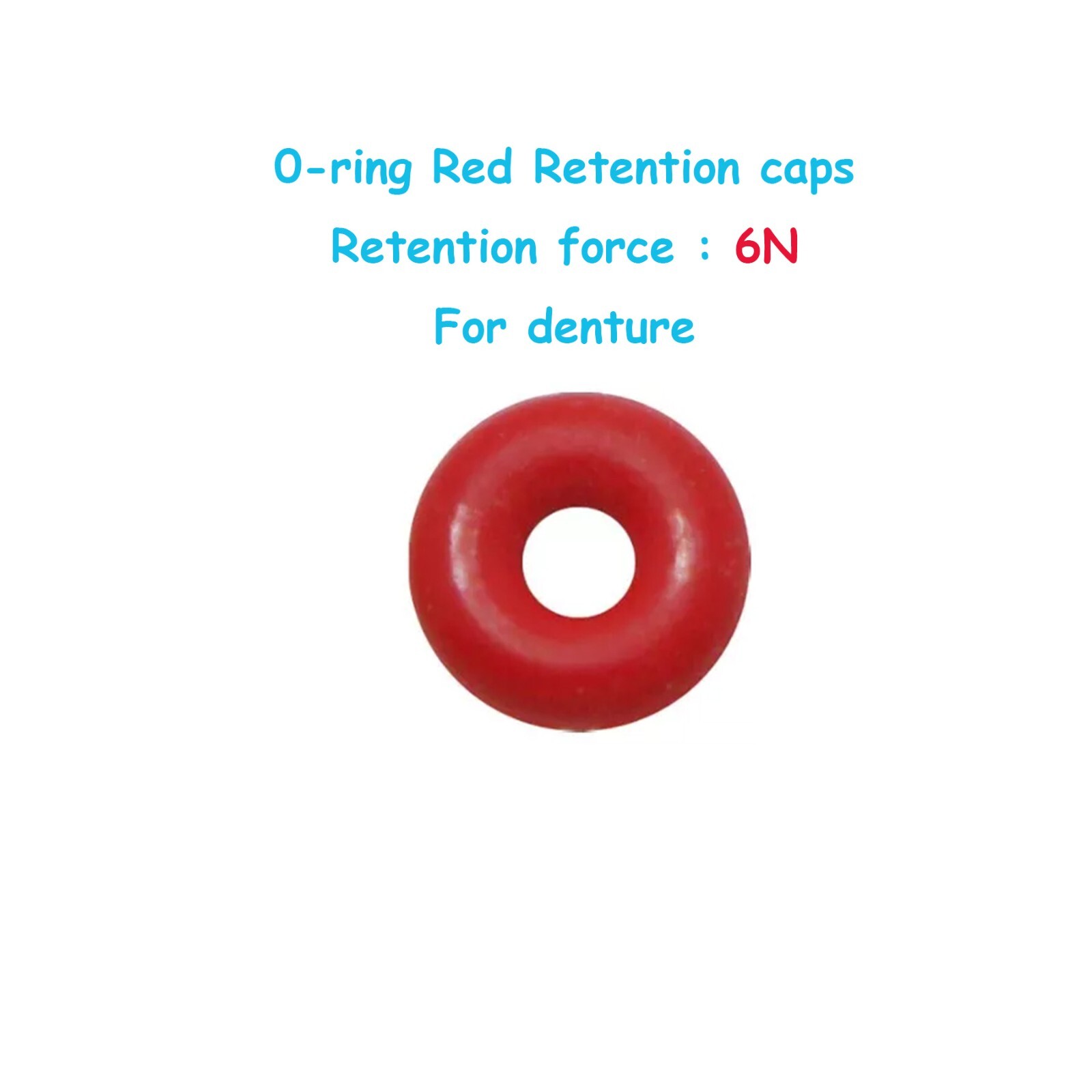 4Pc/Set Implant O-Ring Retention Cap Kit for Hiossen Osstem Ball Abutment Dental