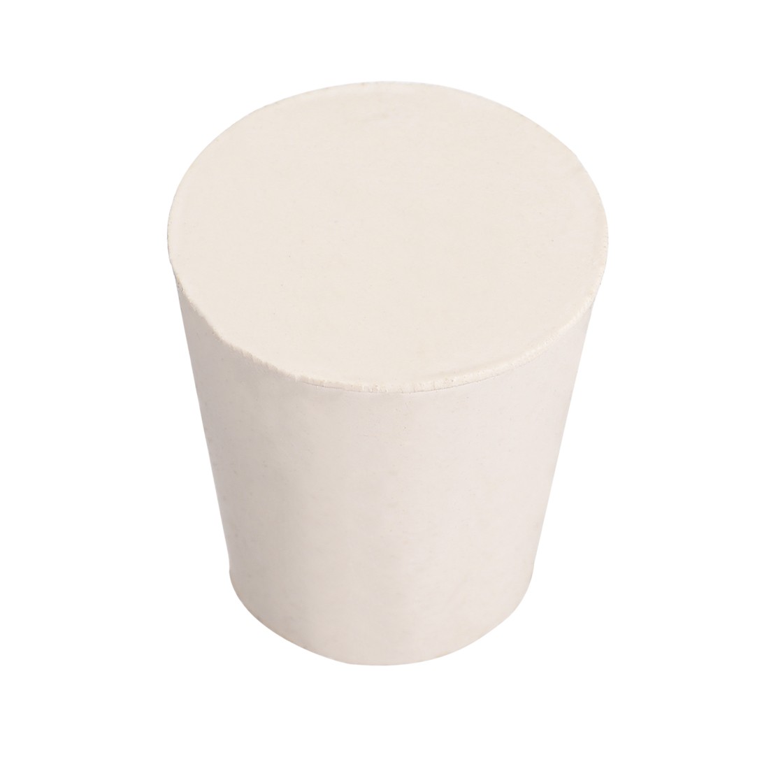 10 x White Tapered Shaped Solid Rubber Stopper for Lab Tube Stopper Size 4