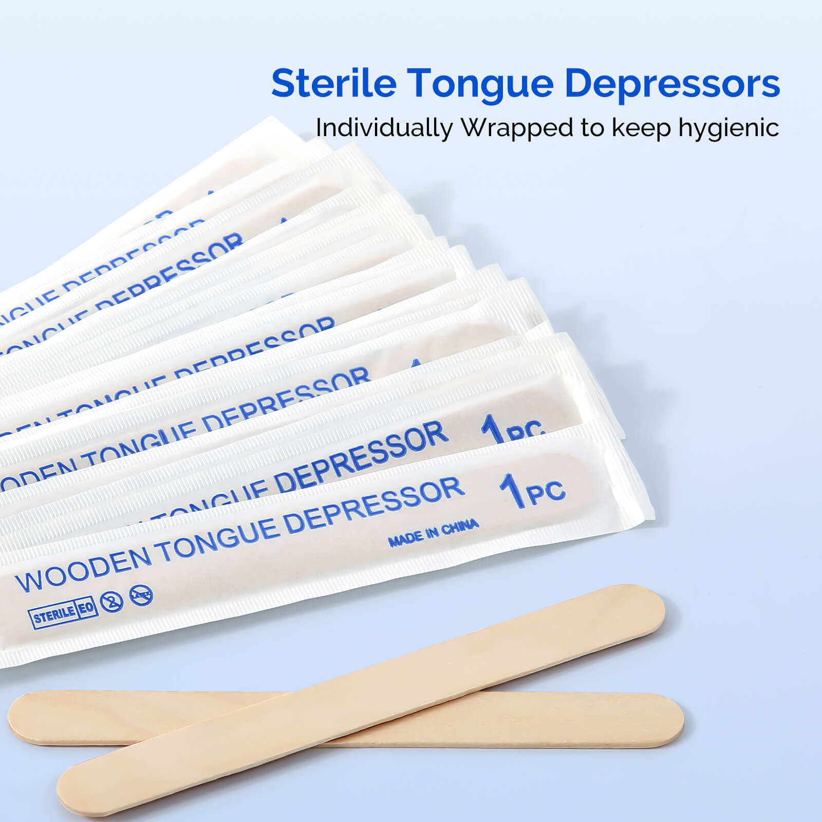 JMU Wooden Sterile Tongue Depressors Sticks 6” Senior Craft Tattoo Sticks 5000