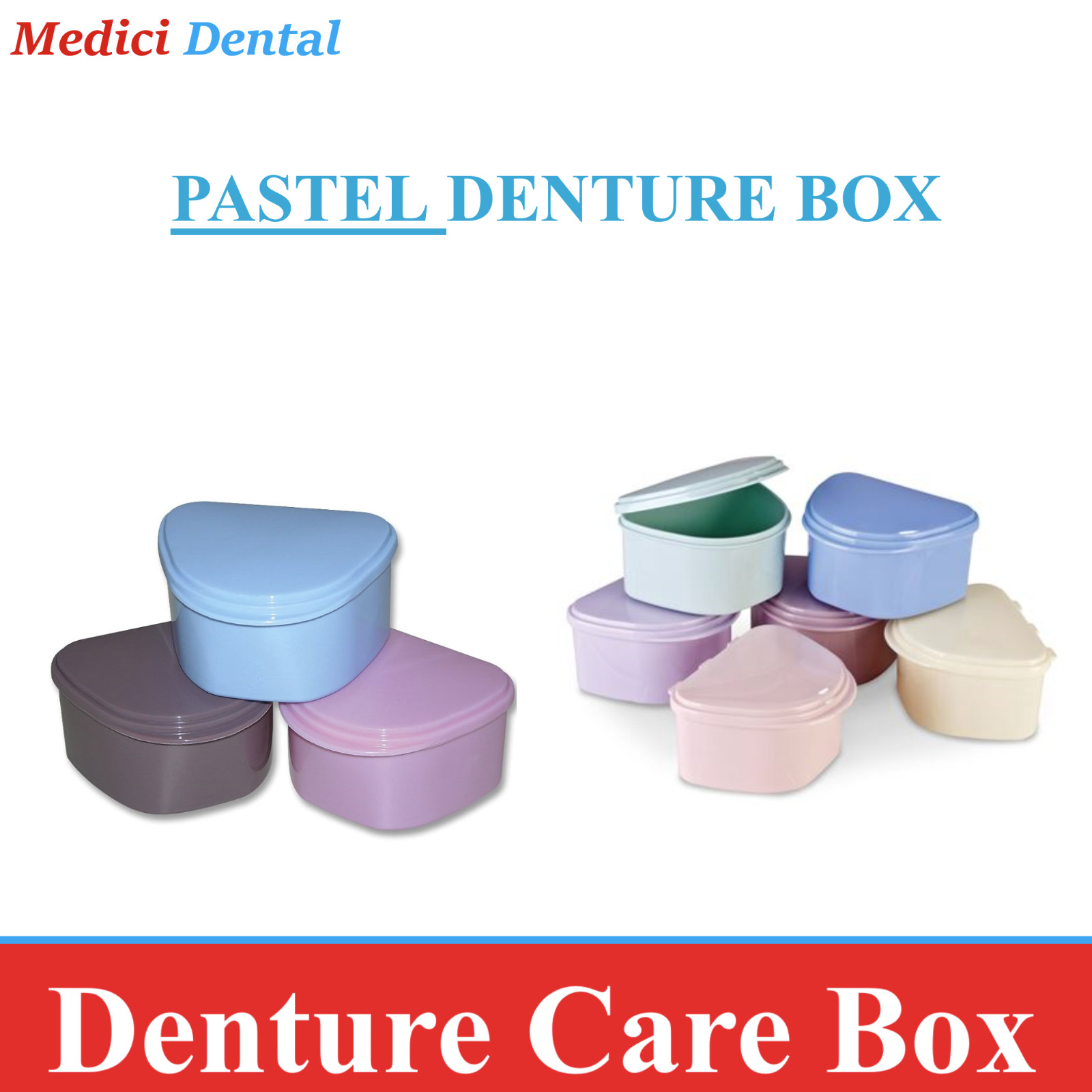Dental Denture Box Retainer Box Carrier, Ortho Retainer Denture Bath Mouhtguard