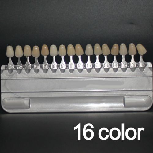 1 Set Porcelain Dentist Dental Materials 16 Colors Shade Guide Teeth US