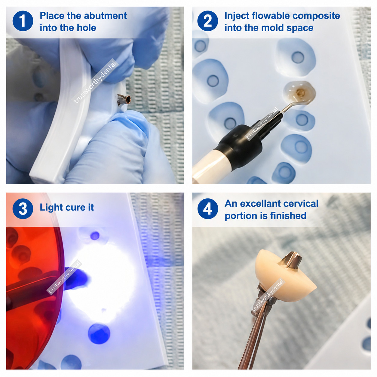 Dental Gingival Former Customization Silicon Index Healing Abutment Mold Molding