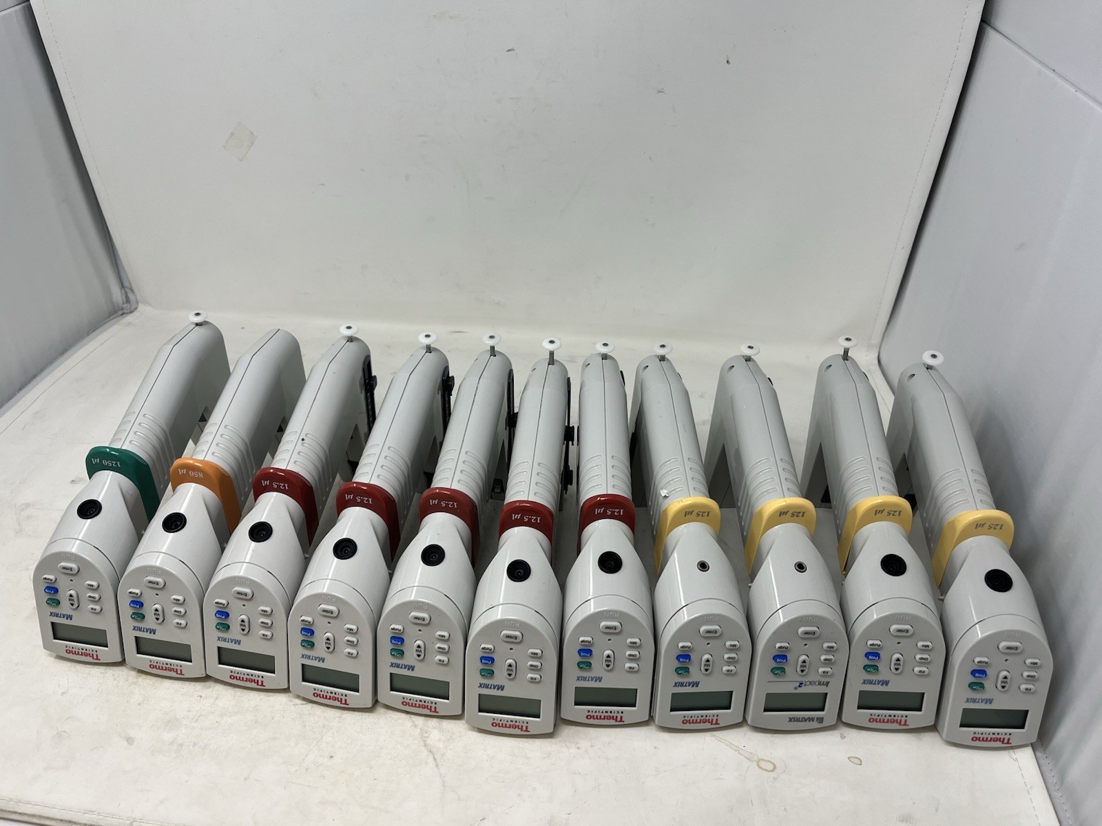 Lot of 11 Thermo Scientific Matrix Electronic Pipettes Untested AS-IS
