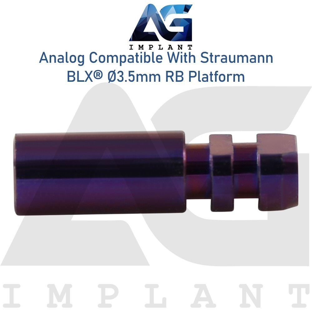 5 Straumann BLX® Compatible Dental Fixture Analog 3.5mm Titanium RB Platform