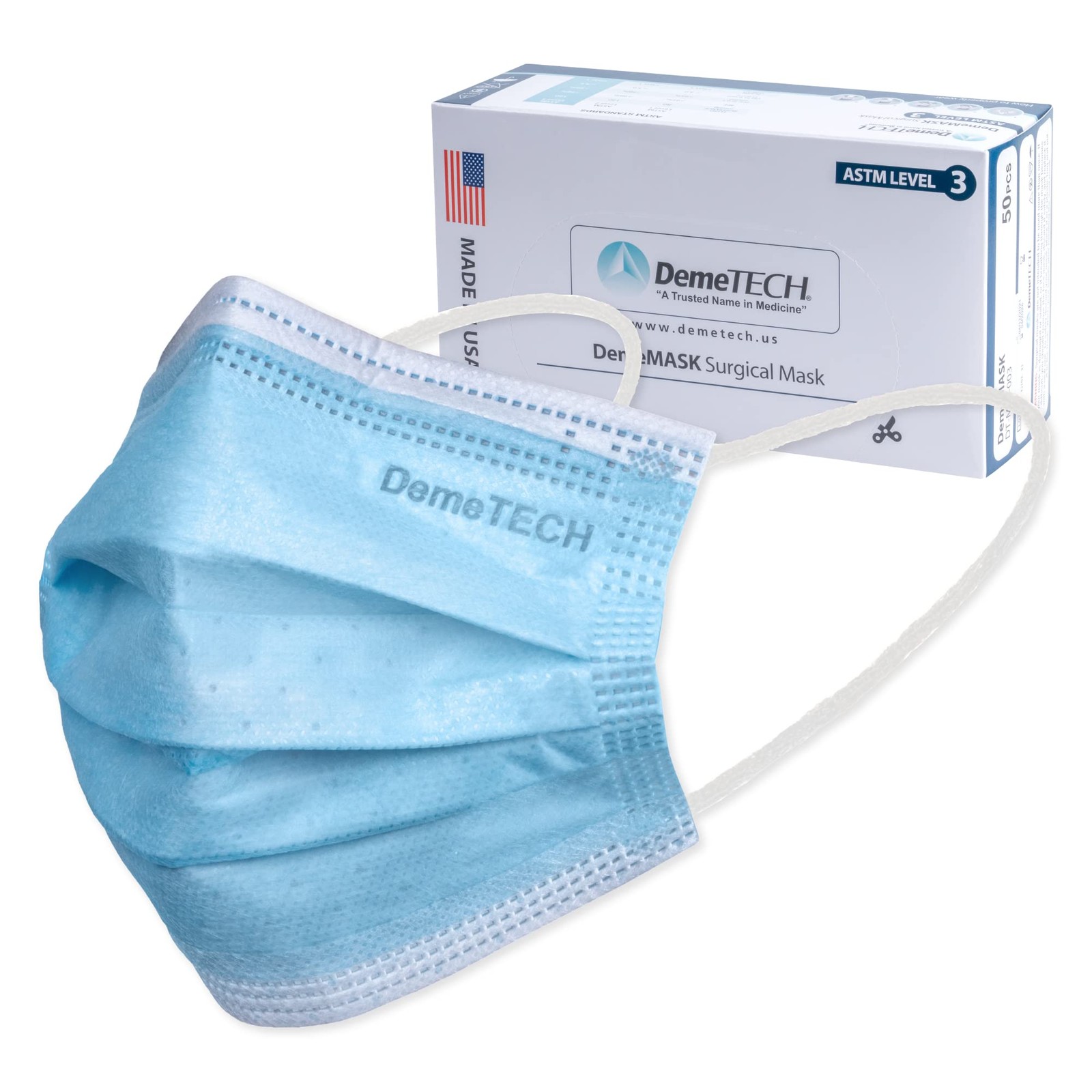 ASTM Level 3 Disposable Face Masks, Protective Face Mask Pack with 3 Layers, …