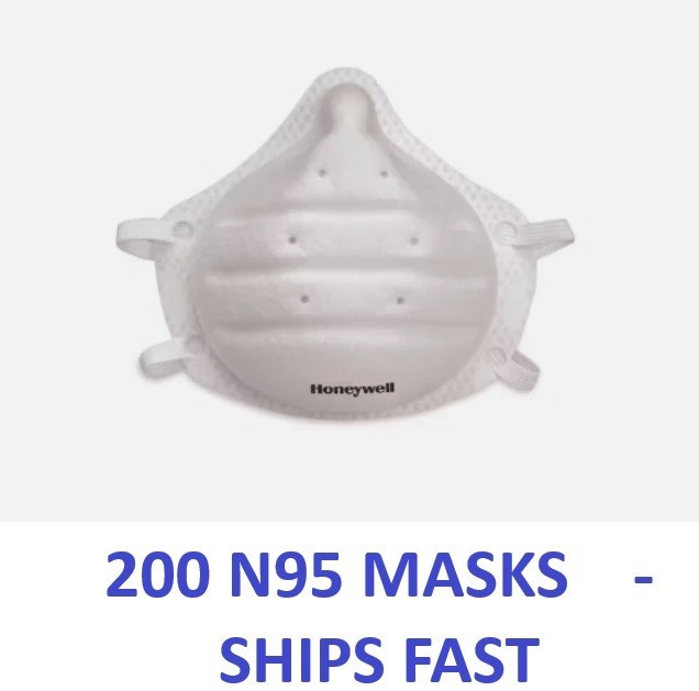 200 Masks Honeywell N95 DC300N95B Particulate Respirators Face Mask NIOSH