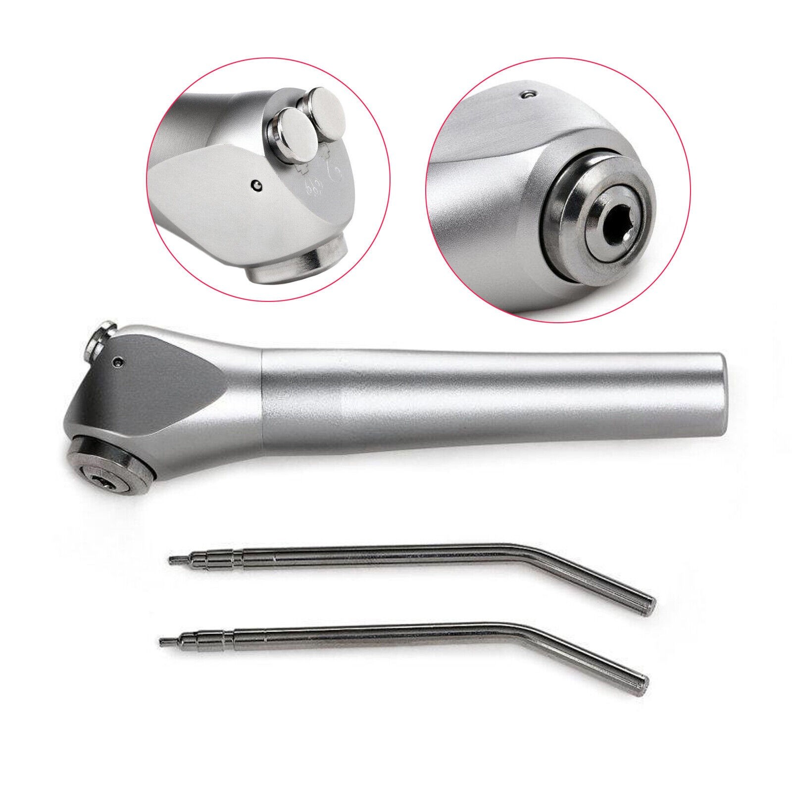 1-10 Set Dental Air Water Spray Triple 3 Way Syringe Handpiece with 2 Nozzles