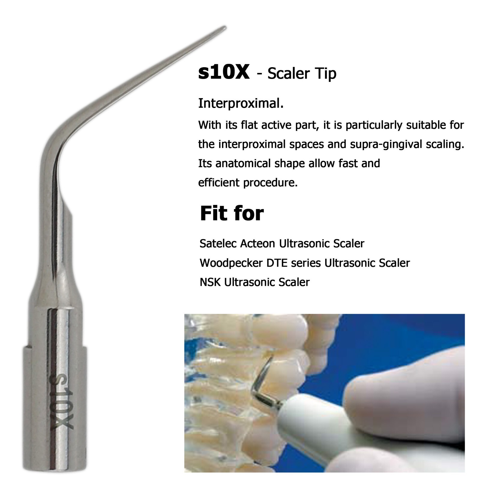 Satelec Acteon Suprasson P5 NEWTRON B LED Handpiece Dental Ultrasonic Scaler Tip