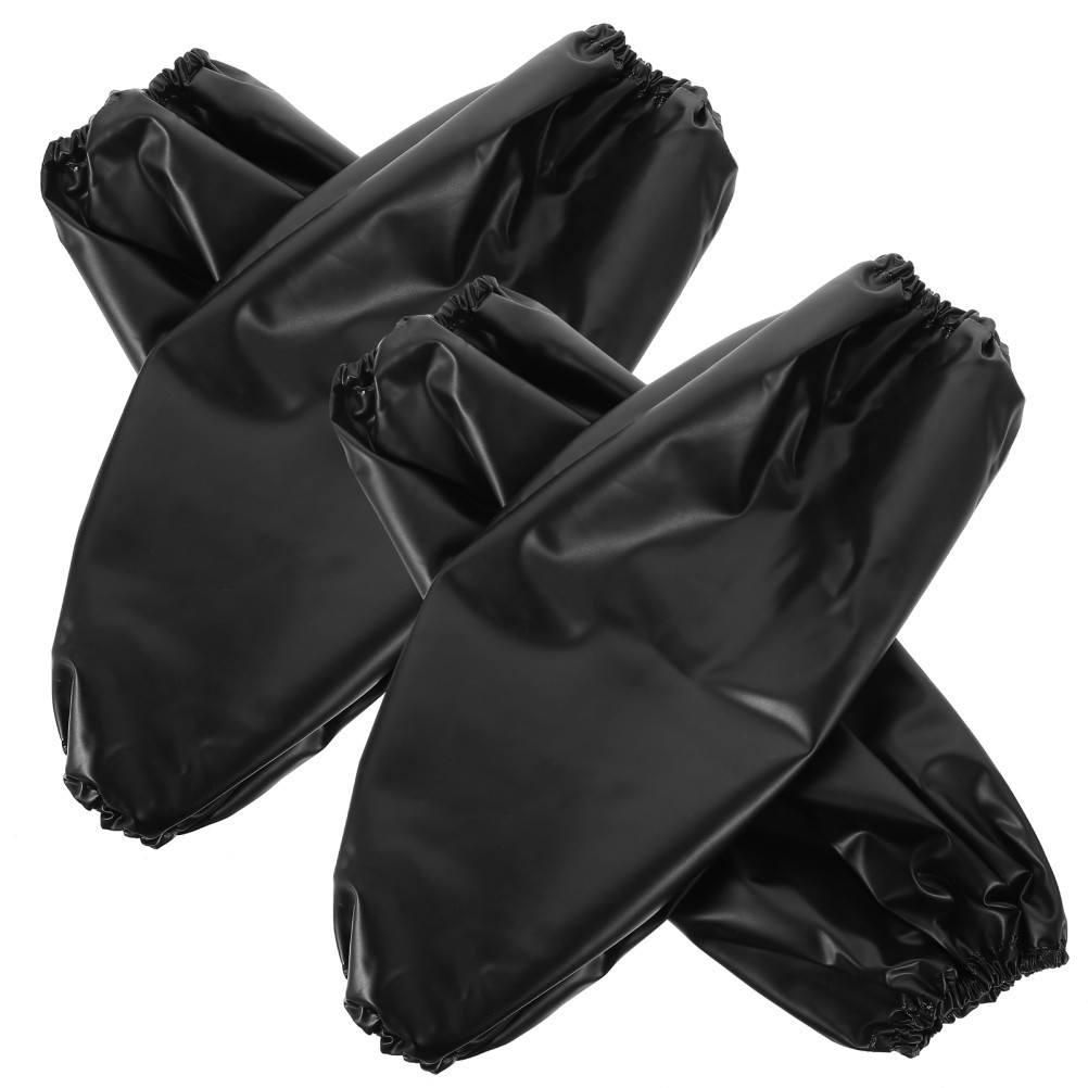 2 Pairs Waterproof PVC Working Sleeves Arm Covers for Kitchen and Home