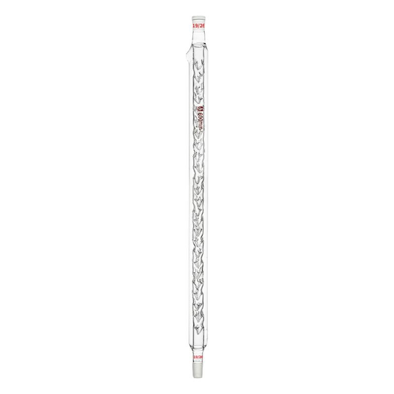 200mm-600mm Double Layer Distillation Column Lab Glass Equipment ca