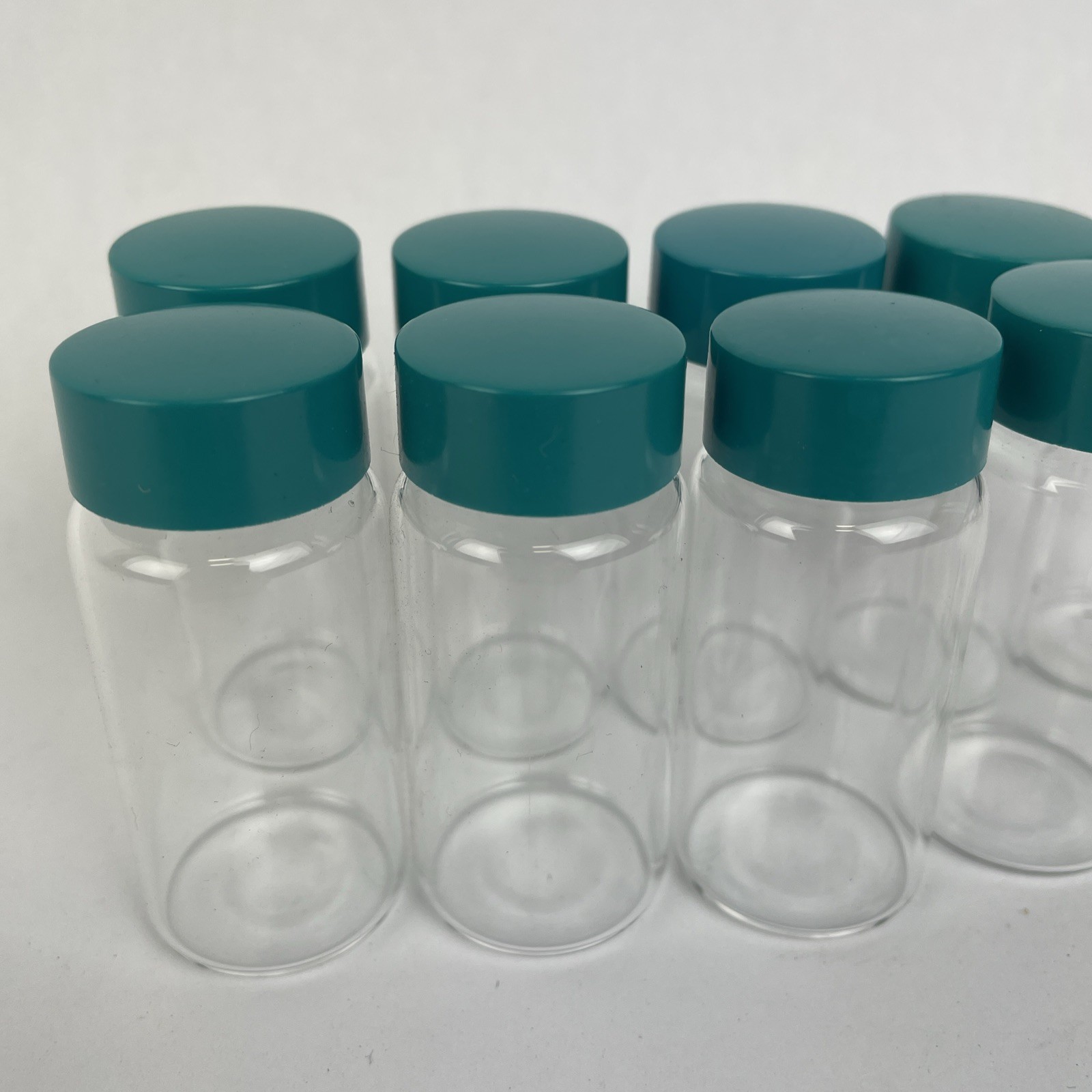 10 x 20ml Glass Vials with Screw Caps Clear Sample Vials Liquid Sampling Vial
