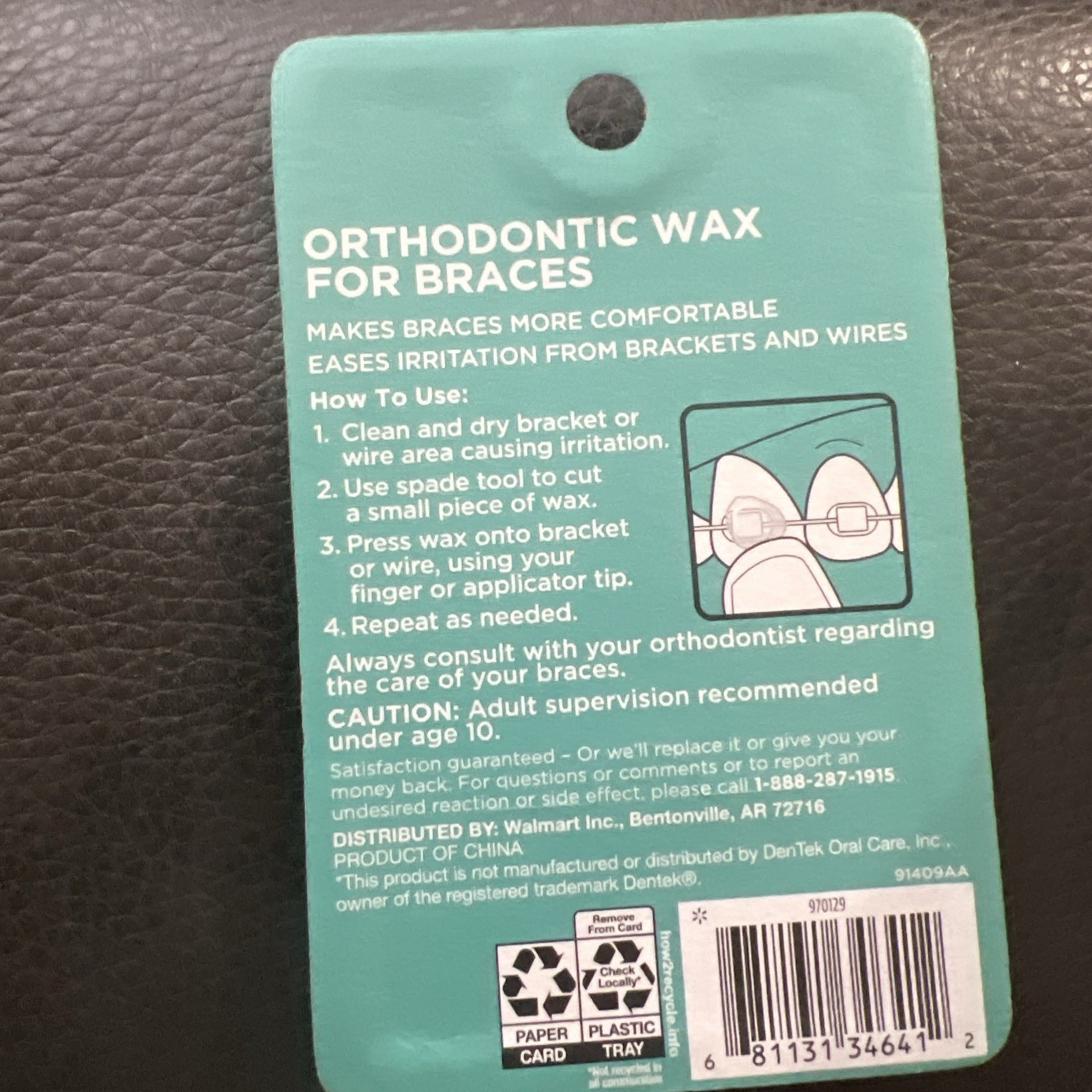 Equate Orthodontic Wax for Braces Unscented 6 Packs w/ Applicator SA1352E