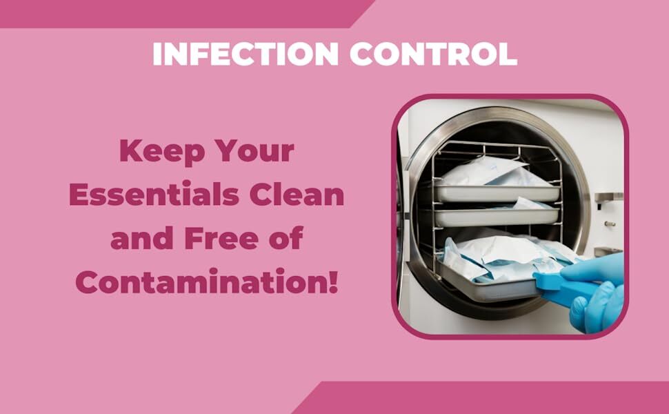 Self Seal Sterilization Pouches – Autoclave Sterilizer Bags 2.25″x 5″ Tattoo