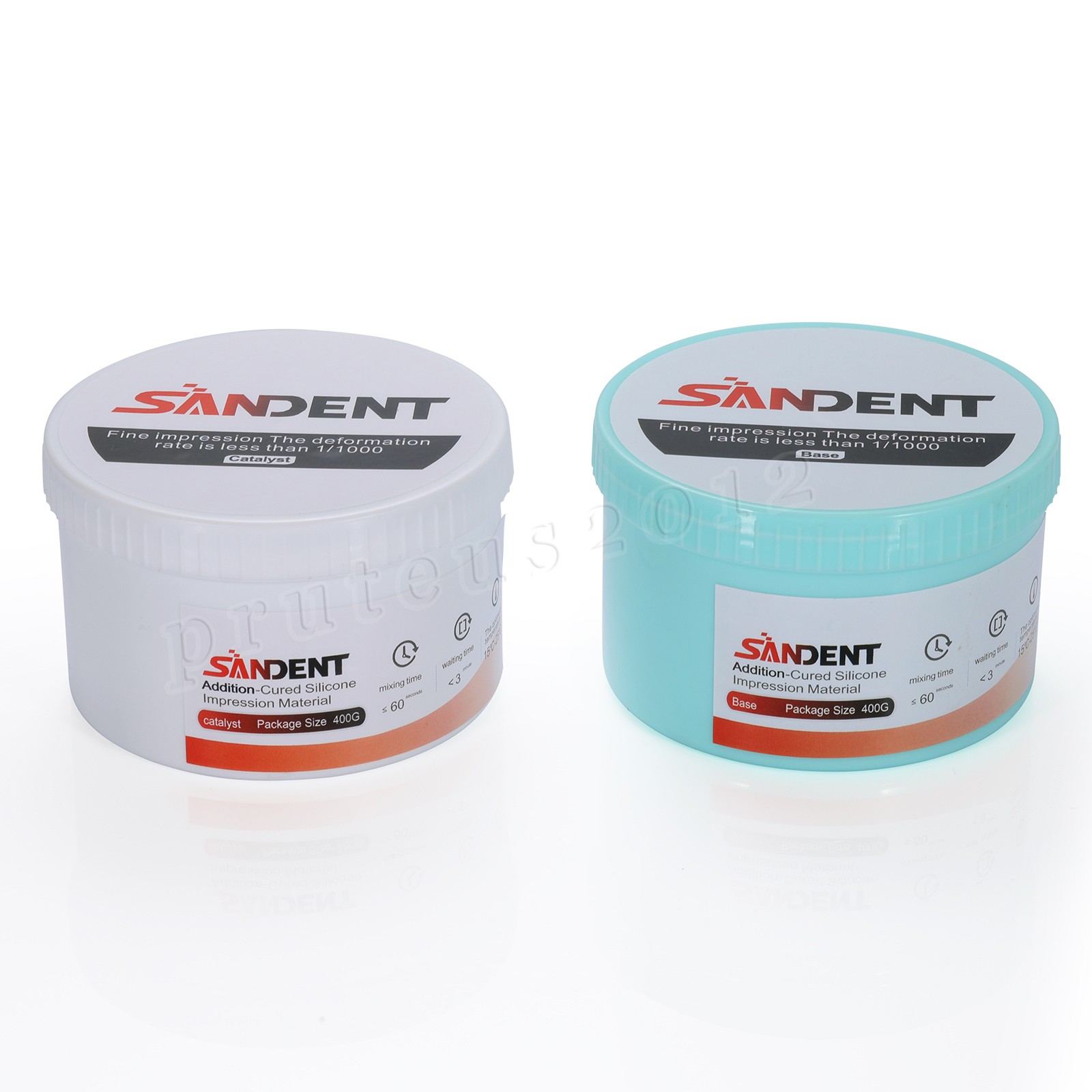 Dental Putty Fast Set VPS Dental Impression Material (400g Base & 400g Catalyst)