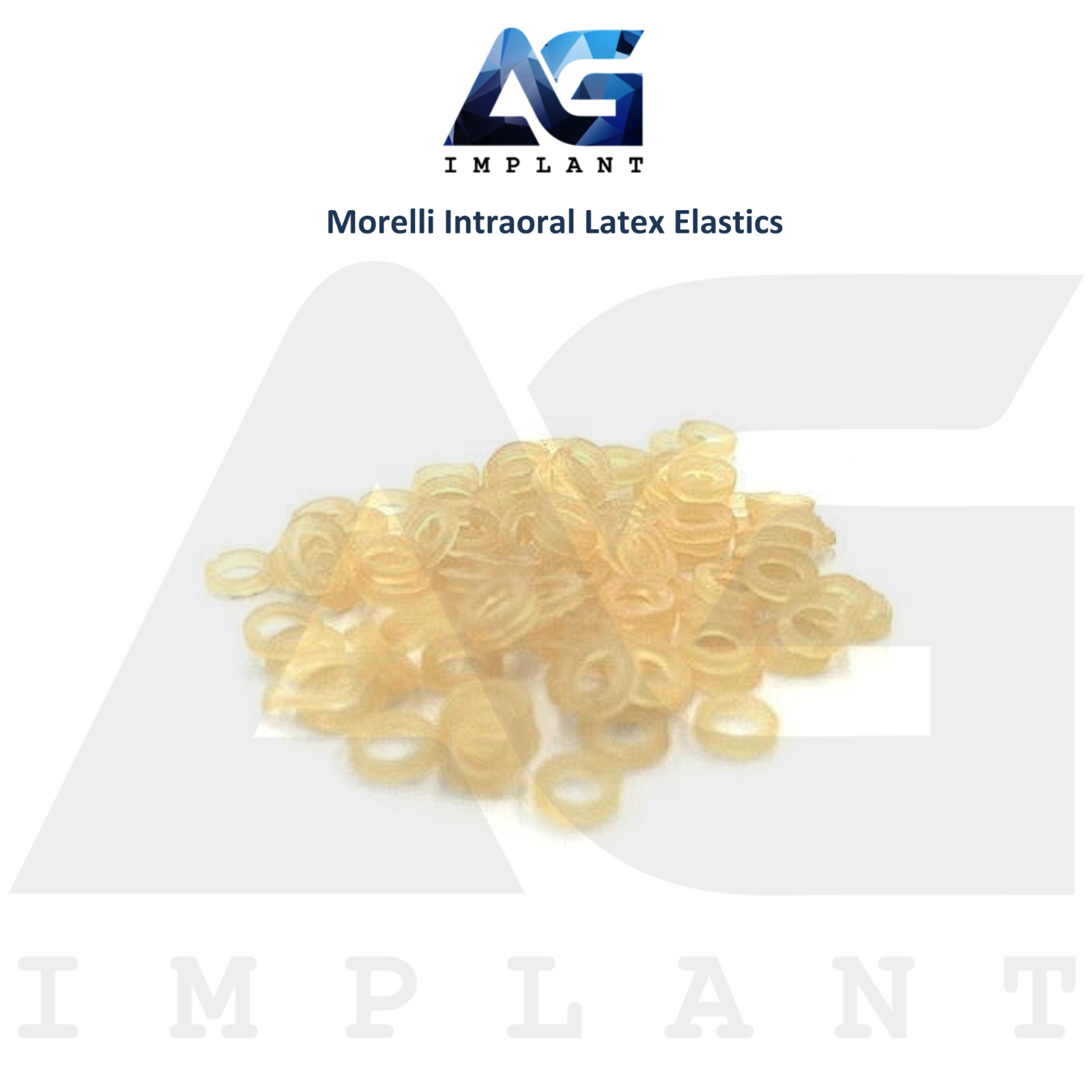 Dental Intraoral Latex Elastics Band Transparent 1000pcs Ortho Treatment Lab