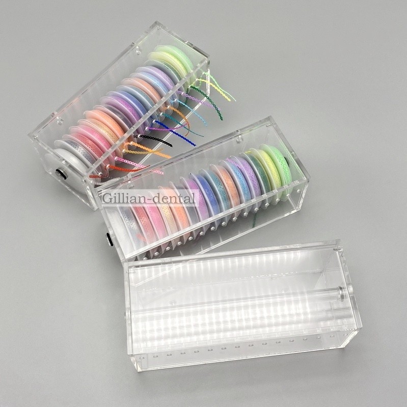Dental Orthdontic Power Chain Storage Box Elastic Chains Dispenser Case Holder