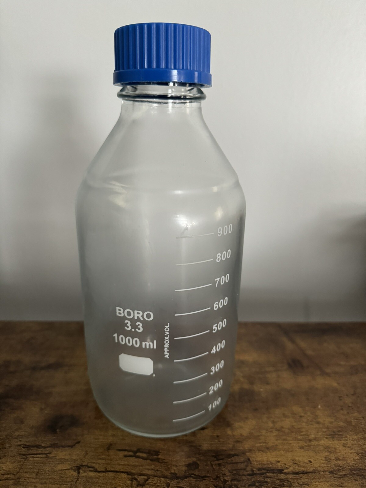 2 Pack Wheaton 1000 mL Media Storage Bottle Plastisol Coated GL45 Autoclave Safe