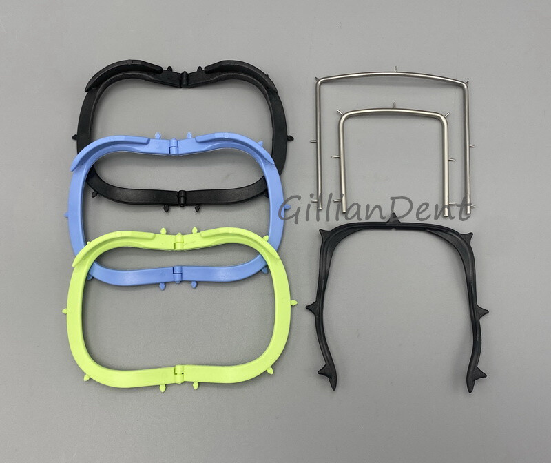 Dental Rubber Dam Sheet Frame Brackets Light Plastic/Foldable/S.S. Frames Tool