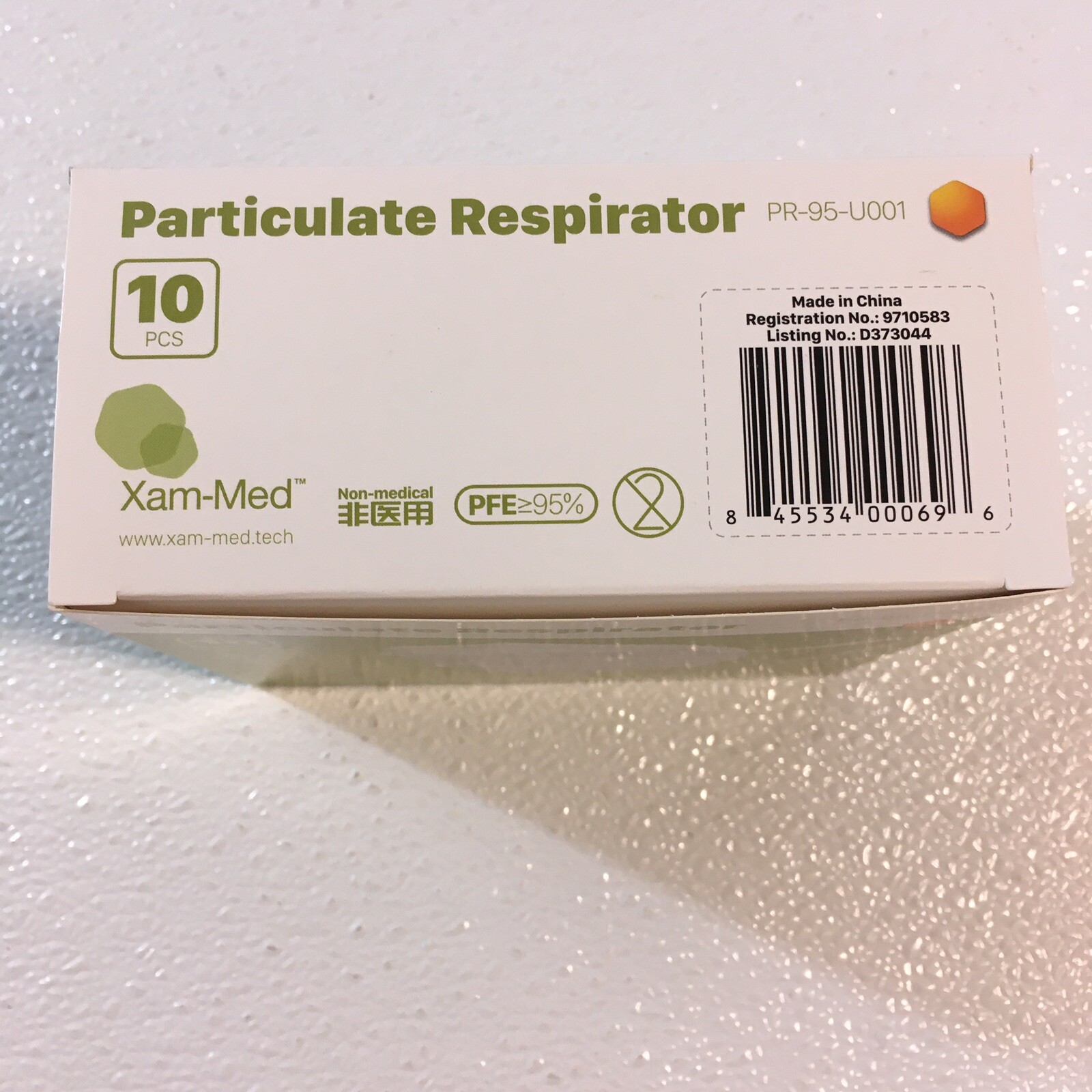 Twenty (20) Xam-Med PR-95-U001 PFE 95% Respirators/Masks￼ KN95/K-N95 *EXPIRED