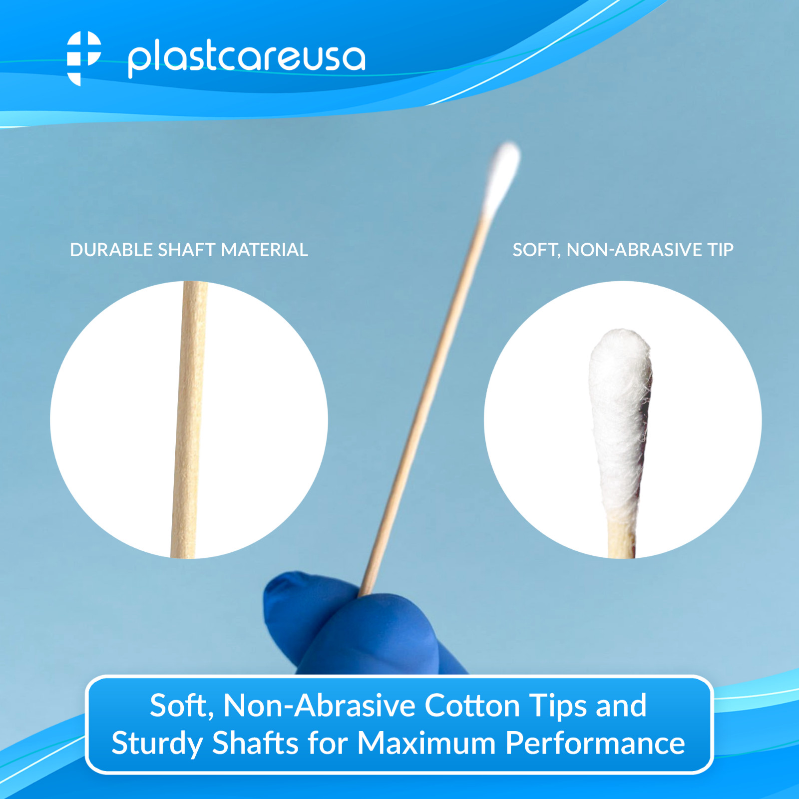 Cotton Tip Applicators 3″ 6″ Wooden Swabs Medical Dental Disposable (Choose Qty)