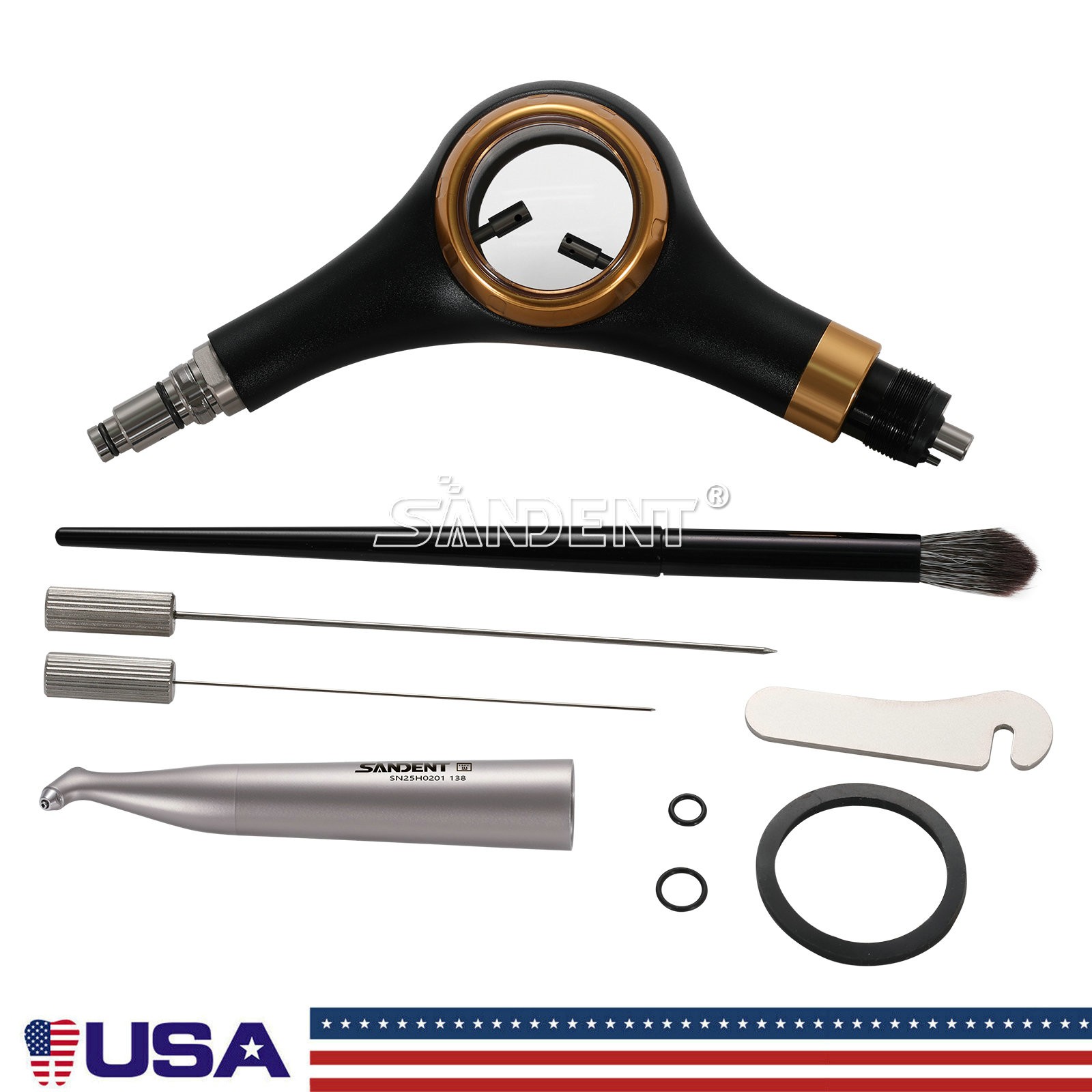 SANDENT Dental Air Polisher Supragingival Handpiece dt