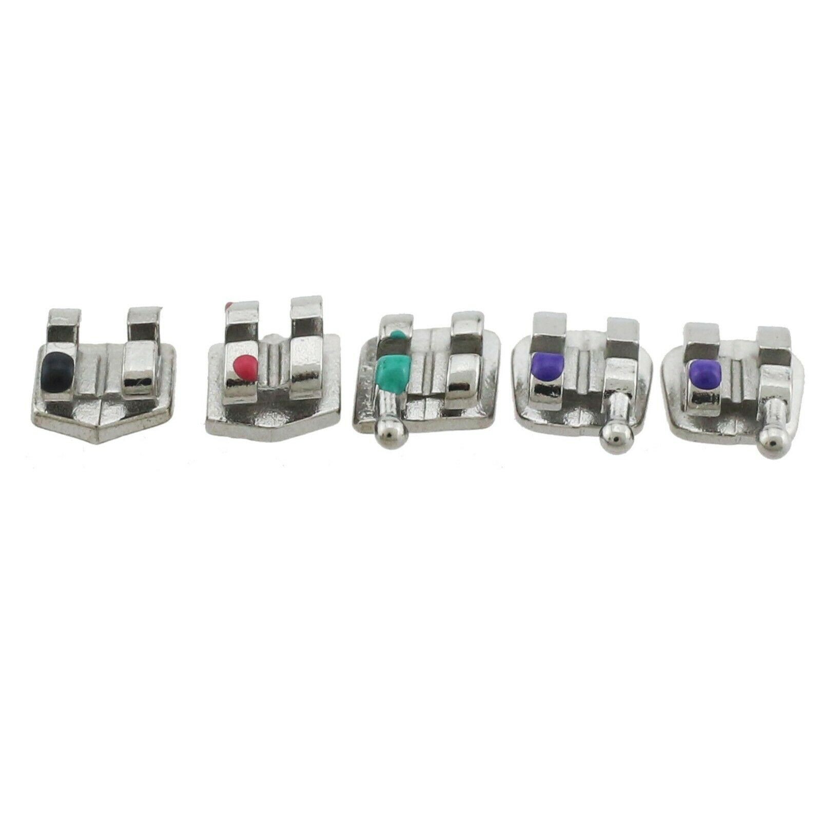 Dental Orthodontic Brackets Braces Metal Mini Roth MBT Slot 022 018 Hooks 345