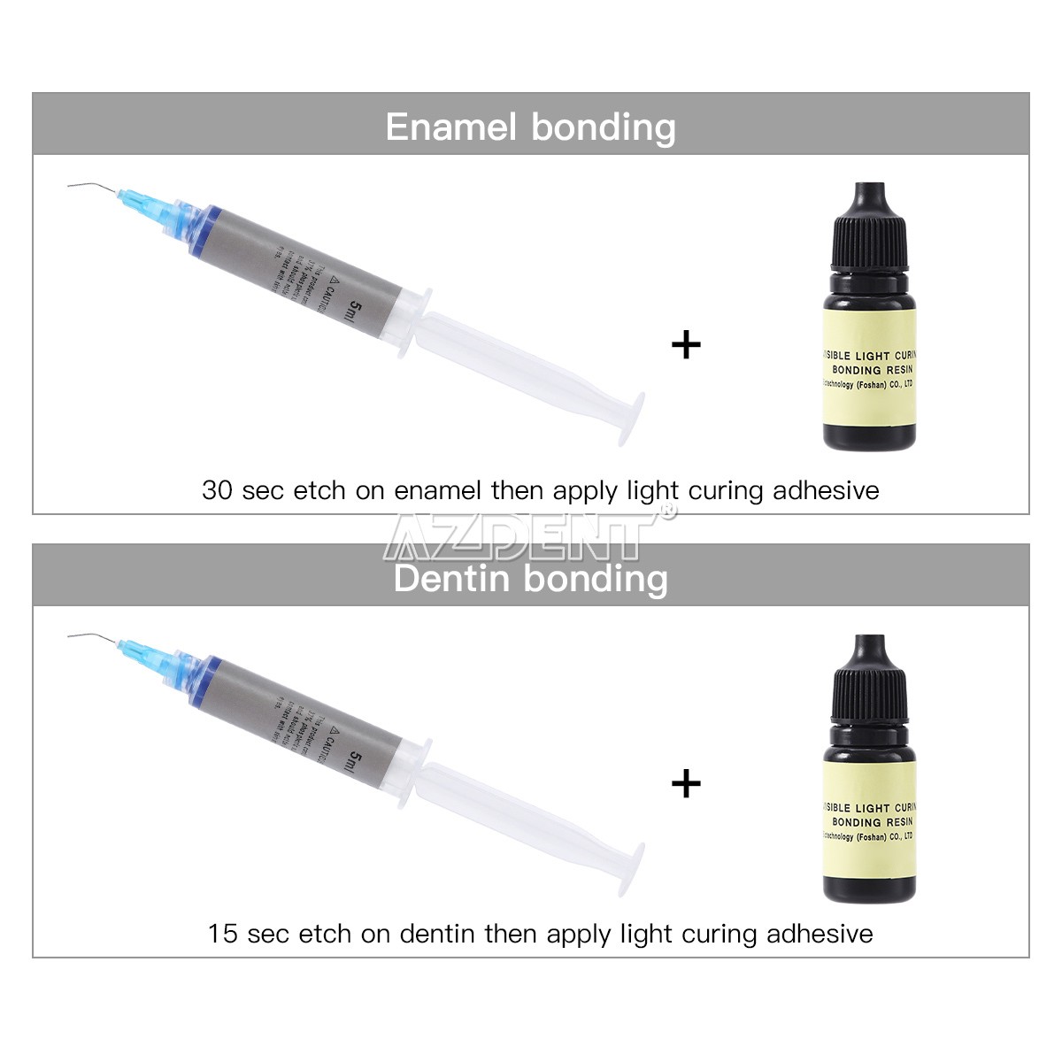 Dental Light Cure Universal Composite Resin / Etching Gel /Bonding Adhesive