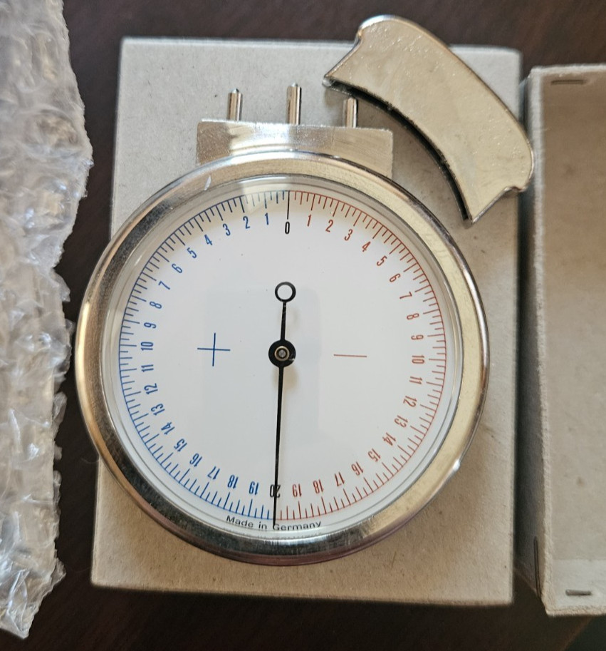 Vintage Hilco Optical Lens Spherometer Lens Clock Made in Germany Tested