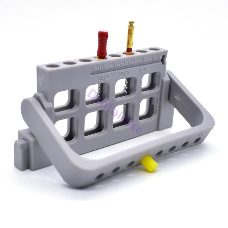 Dental 8 Holes Bur Endo Files Block Holder Stand Autoclave Disinfection Box Case